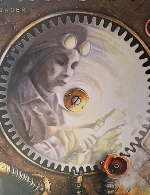 Nutze deine Maschinen und Zahnräder...